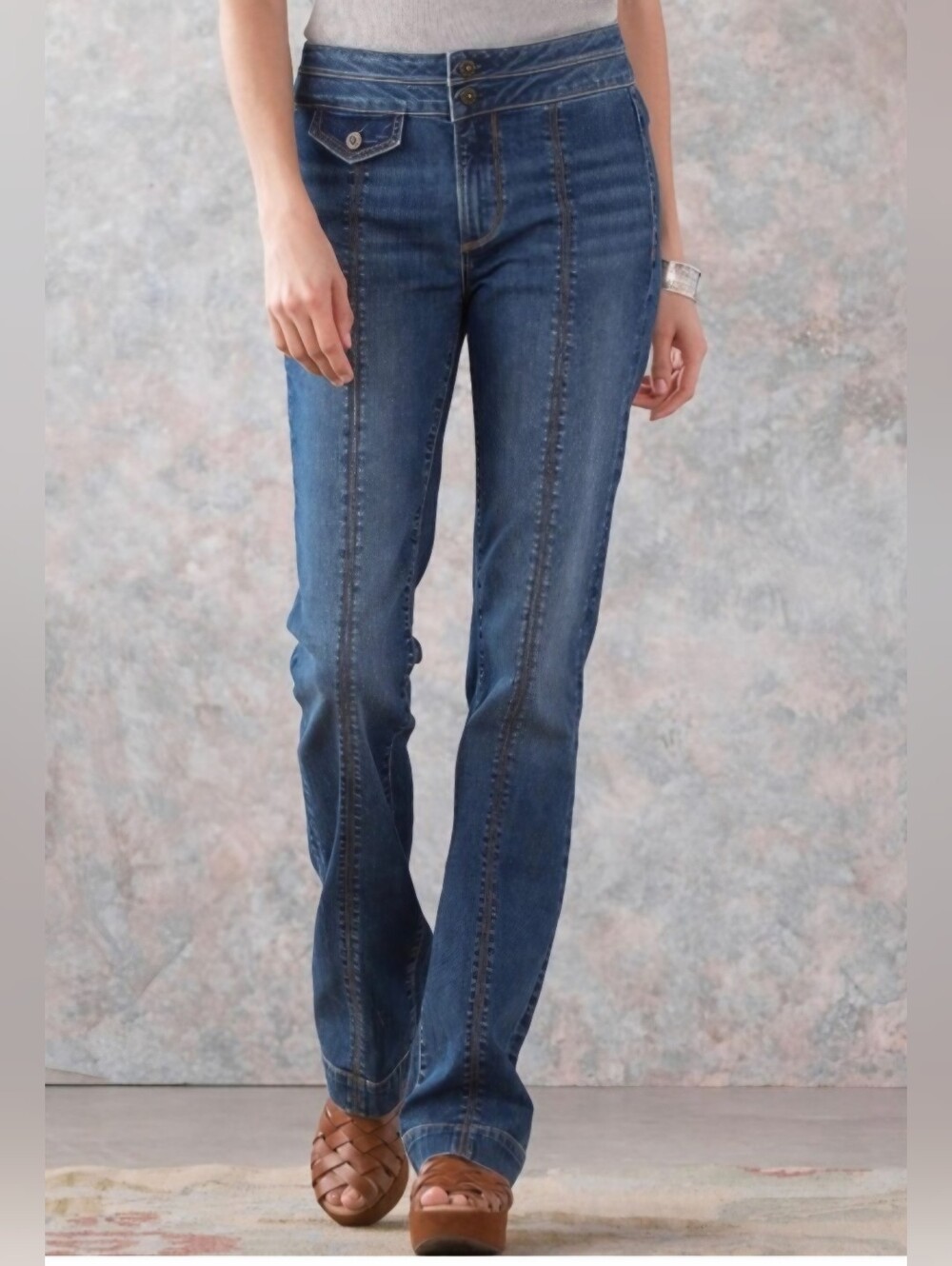 DRIFTWOOD Blue Wide-Leg Denim Pants